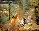 Berthe Morisot Wall Art - On The Veranda